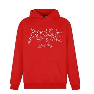 UNISEX A11 Slave Good Thing Red Hoodie With Pearls, New With Tags